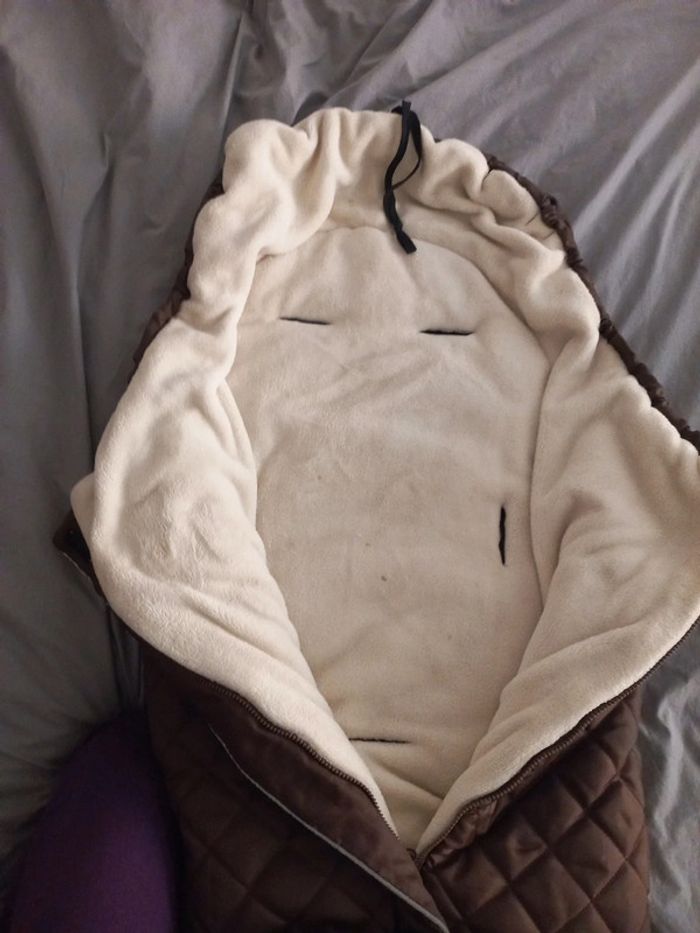 Couffin chaud poussette molletonné - photo numéro 4