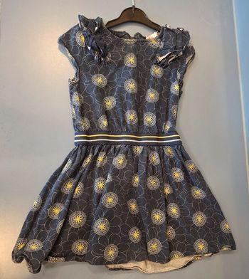 Robe orchestra 6 ans bleu marine et jaune
