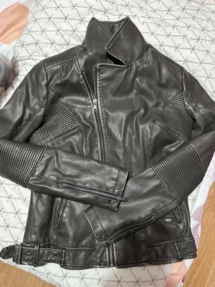 Veste similicuir kaporal