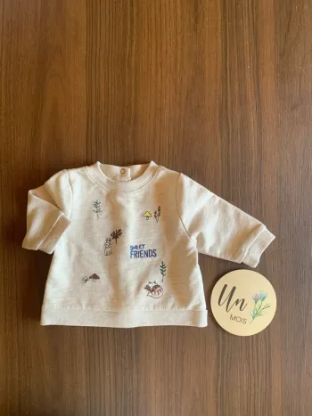 Sweat Vertbaudet naissance 1 mois