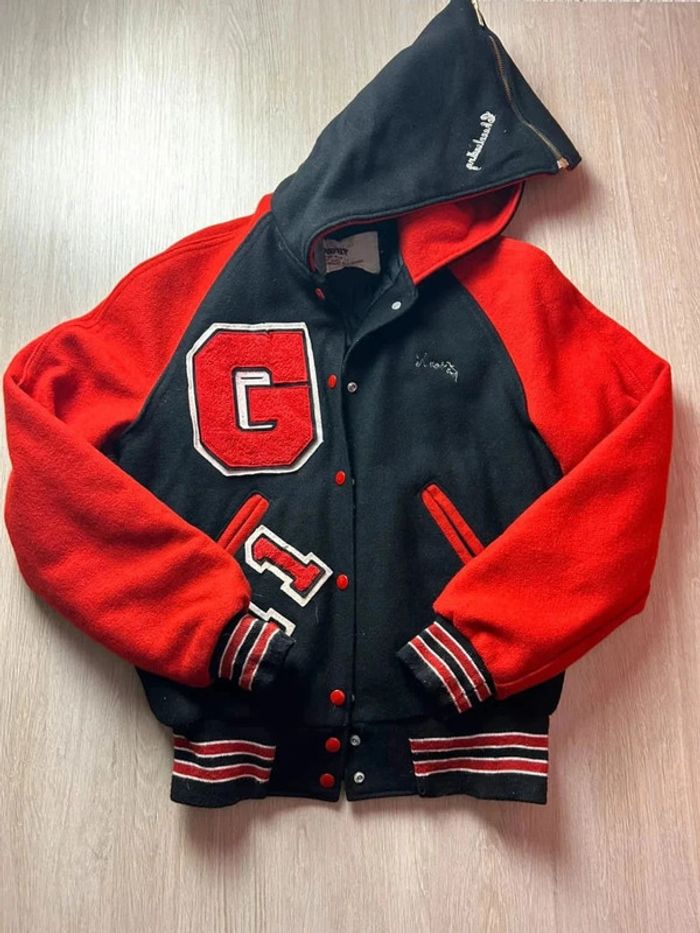 Teddy Varsity College Letterman Vintage “Glenbard East Cheerleading” Made in USA - photo numéro 5