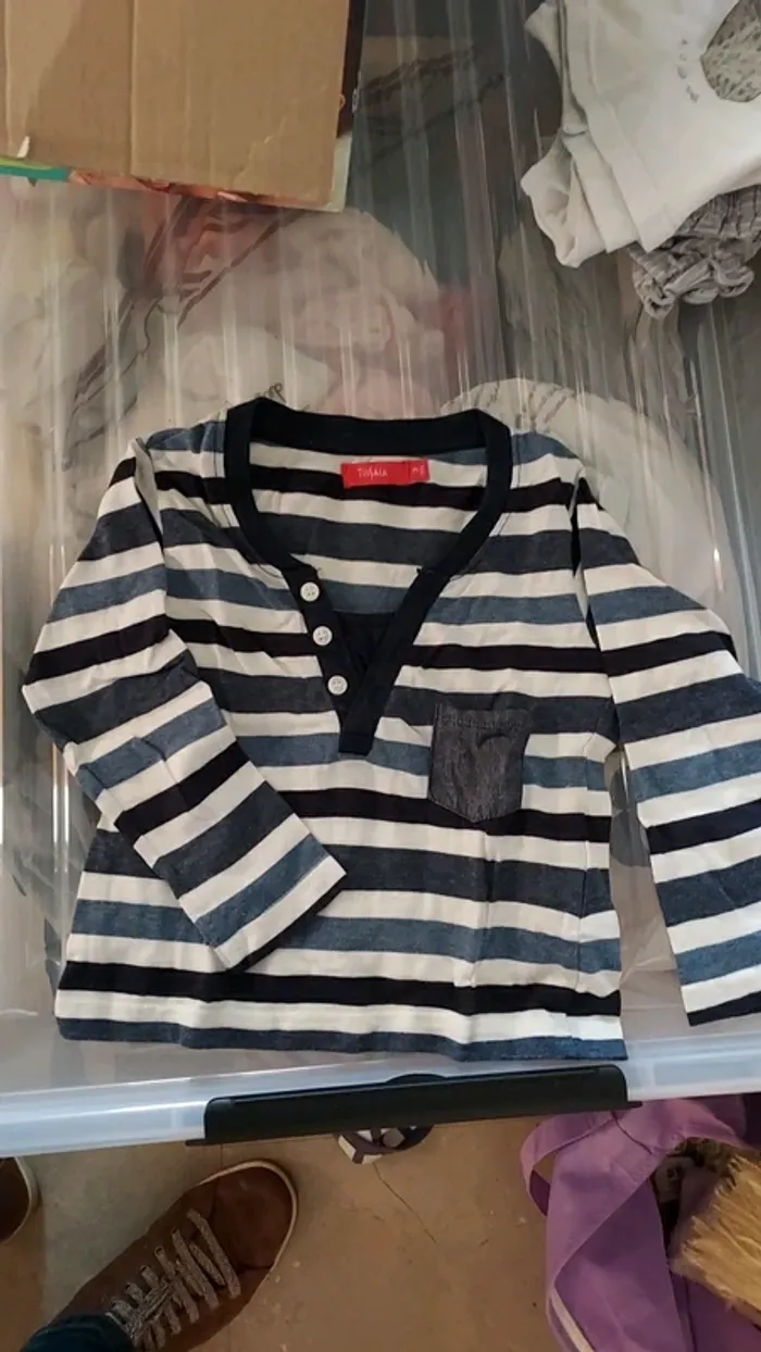 Tee-shirt garçon manches longues 3ans