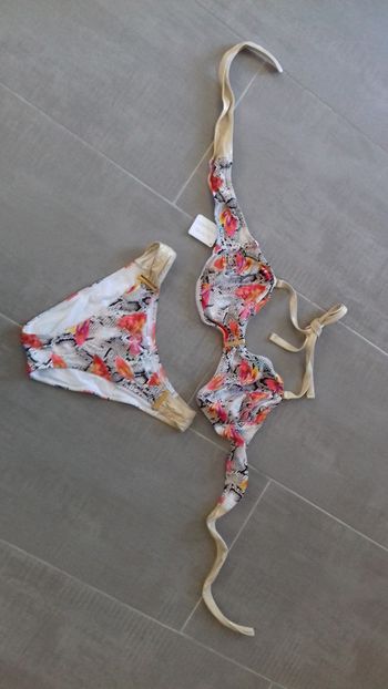Maillot bain chicissime bandeau T38/40 + bikini T38/40