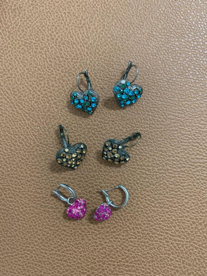 Lot 3 paires BO coeur - photo numéro 5