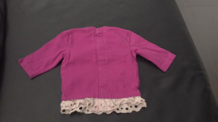 T-shirt à manches longues Fille 1 mois - photo numéro 2