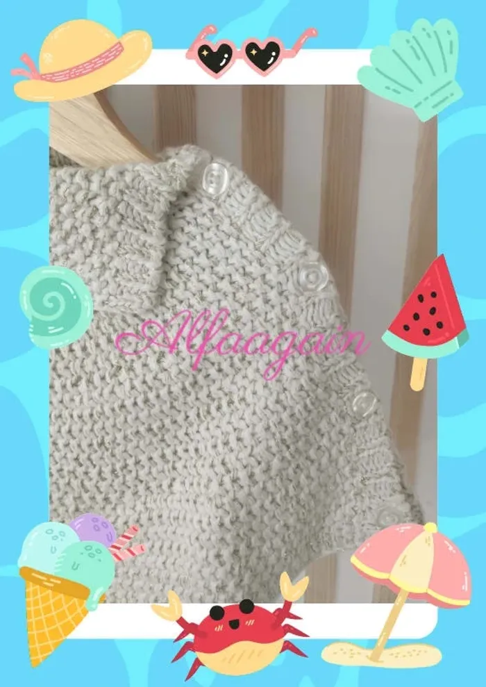 Châle mailles Kiabi 6mois neuf - photo numéro 2