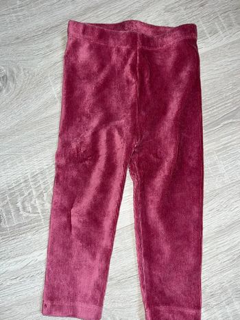 Legging velours violet 18 mois