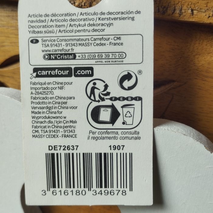 Guirlande de décoration en bois et ficelle Neuf - photo numéro 4