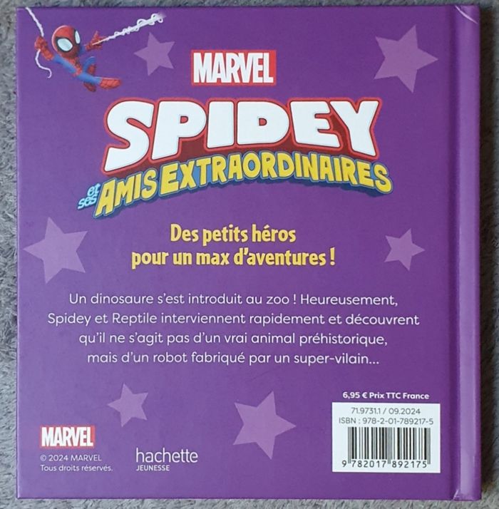 Livre "Mission Dino Désastre" - Spidey et ses amis extraordinaires (3-5 ans) / Disney Marvel - photo numéro 2