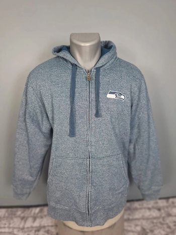 Veste épaisse à capuche nfl / taille XL homme / bleu / sérigraphie