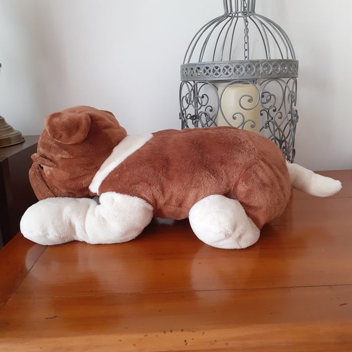 Doudou-peluche "Chiot Boxer/Bouledogue" *45cm/longueur - photo numéro 9