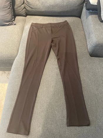 Pantalon ajusté marron