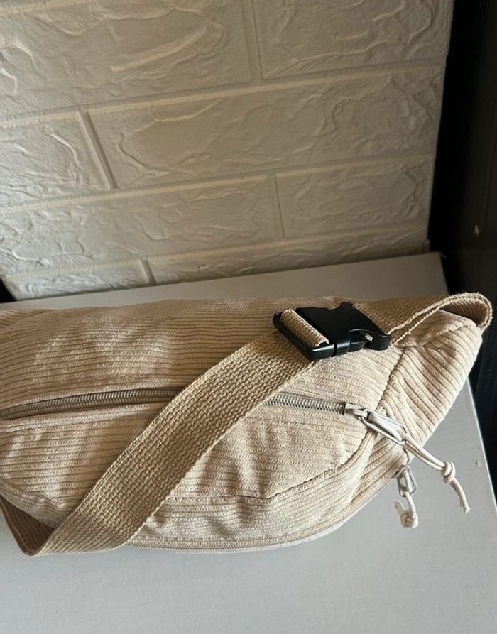 Sacoche Beige Aesthetic deux compartiments - photo numéro 7