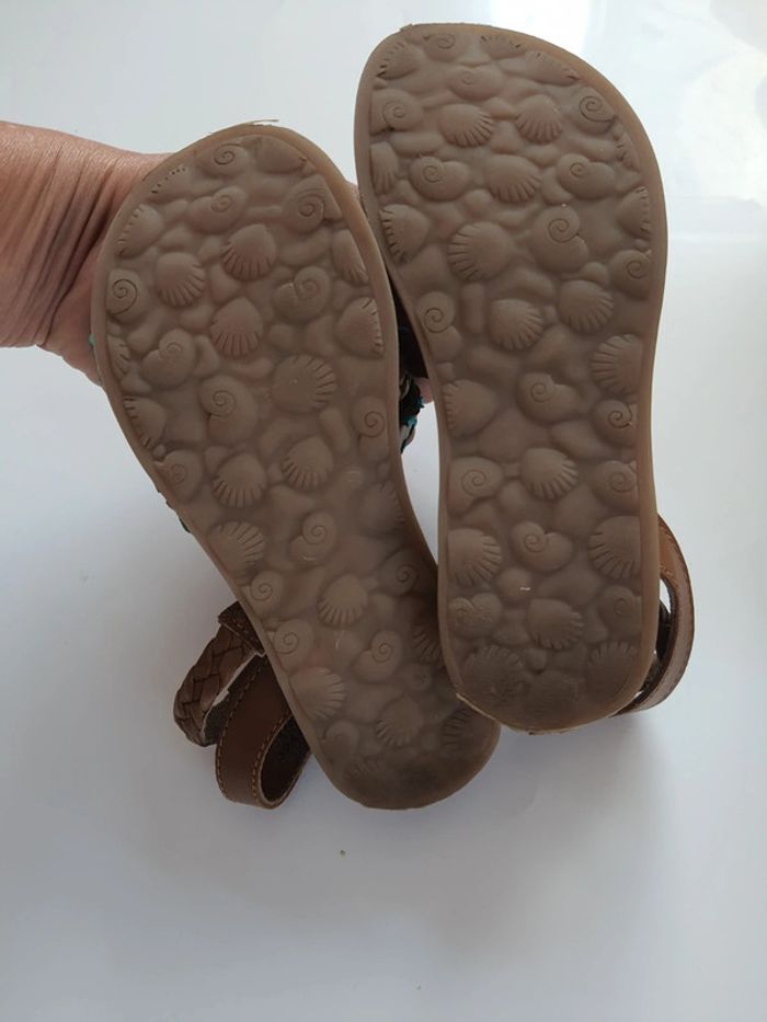 Sandales spartiates en cuir - photo numéro 3