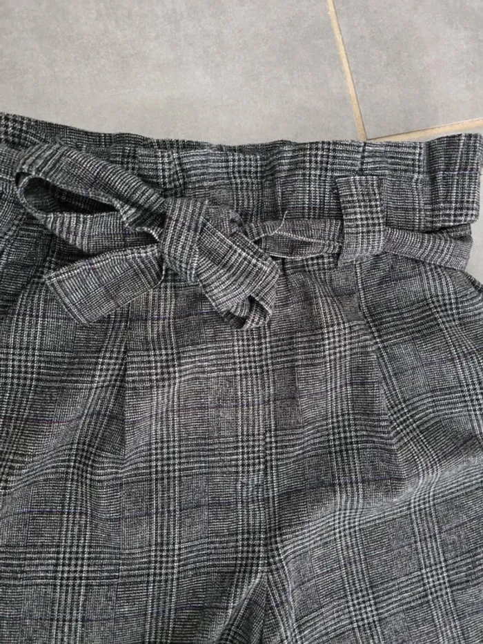 Short taille haute à carreaux - photo numéro 3
