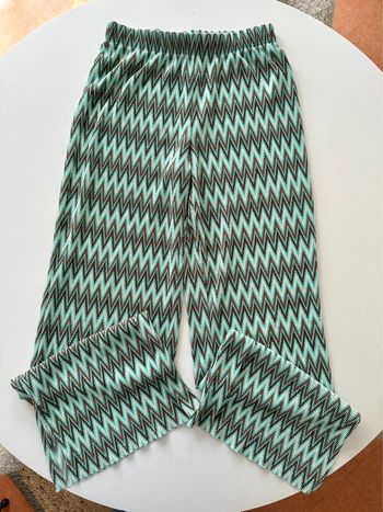 Pantalon large fluide taille élastiquée