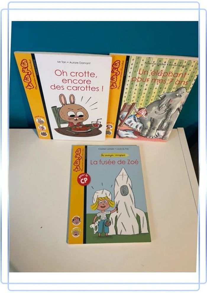 3 livres tu lis je lis niveau CP