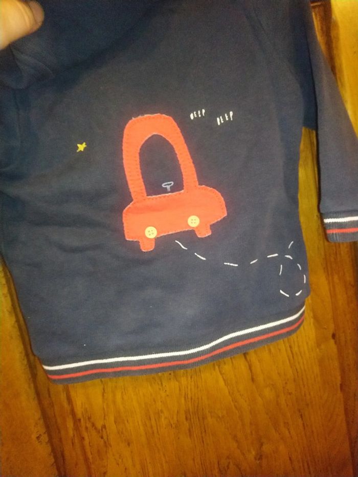 Joli gilet bleu et rouge Orchestra taille 12 mois - photo numéro 8