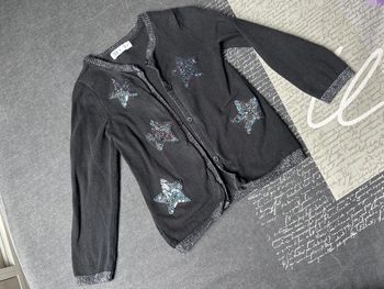 Gilet noir étoiles sequins