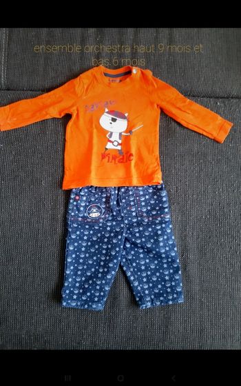 Ensemble bébé orchestra haut manche longue