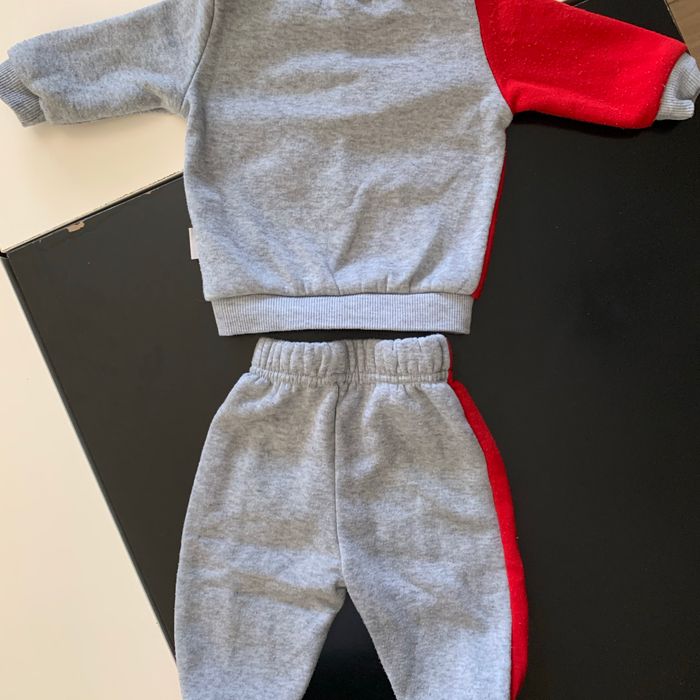 Ensemble jogging 6 mois Gris rouge - photo numéro 4