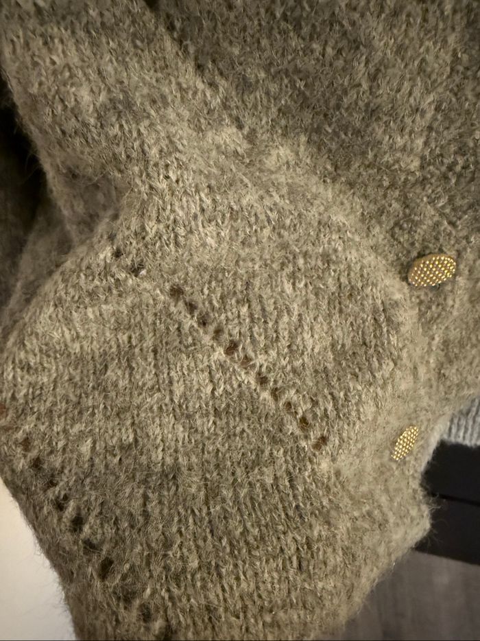 Gilet gris tout doux taille M ou 38 - photo numéro 3