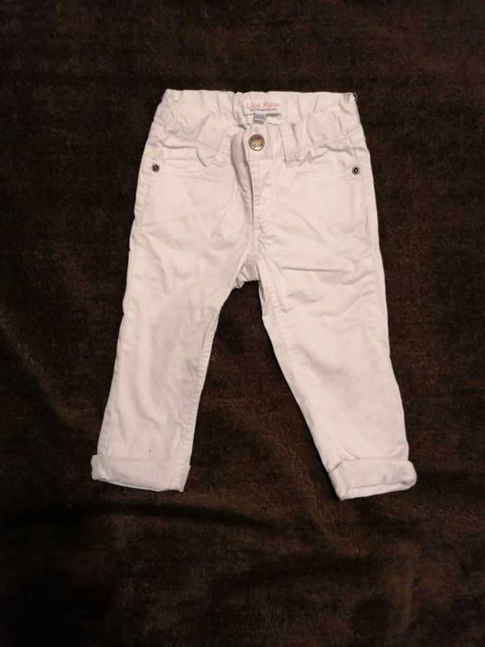 Pantalon blanc Lisa Rose 24mois