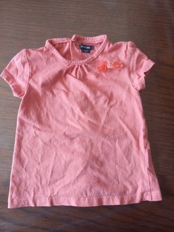 T-shirt manche courte rose 6mois kiabi