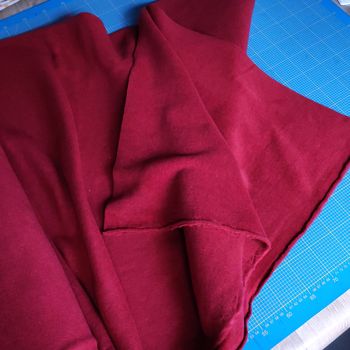 100cmx150cm tissu polaire tissée en France rouge 