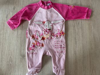 Pyjama en velours - 3 mois