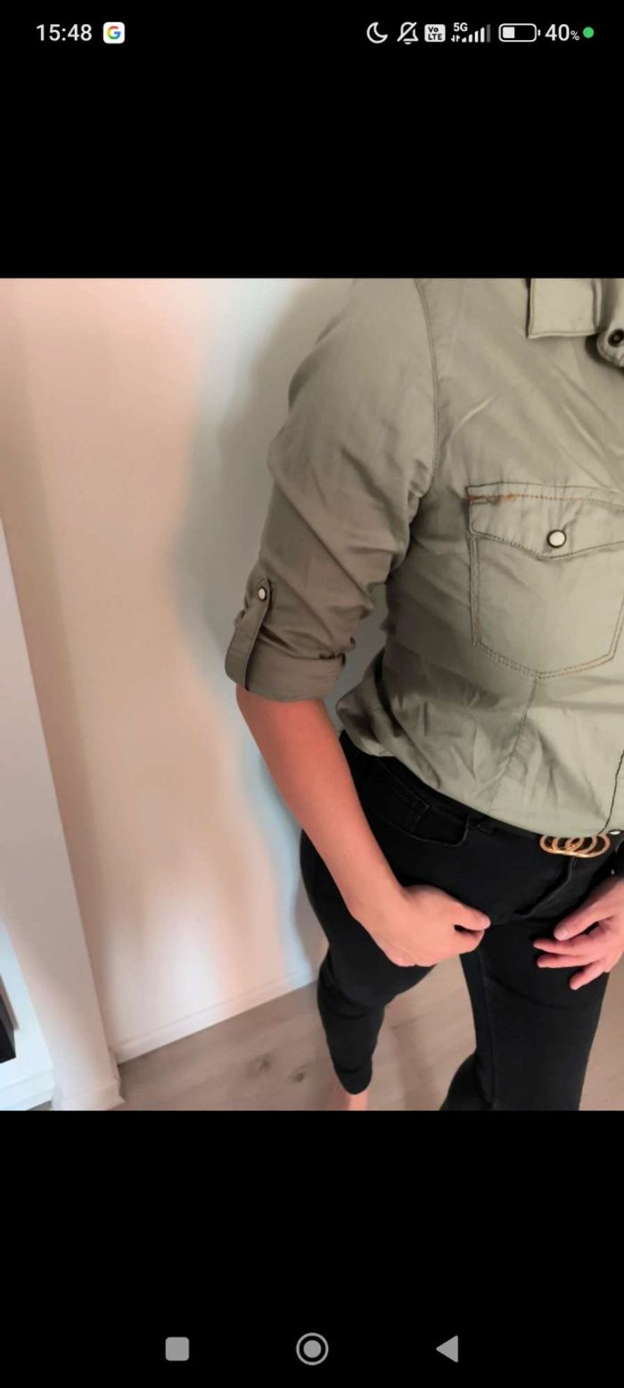 🌿 Chemise kaki femme Jennyfer – Taille M (38) - photo numéro 2