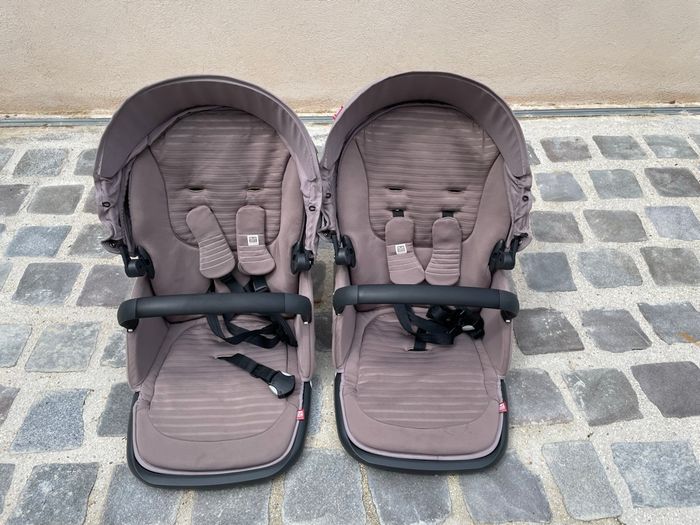 RED CASTLE Poussette double Evolutwin - Dès la naissance - Jusqu'à 15kg - Dossier réglable - - photo numéro 9