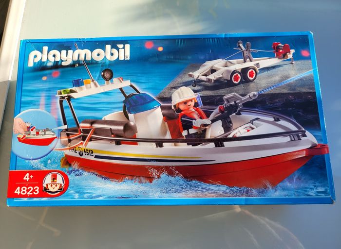 Playmobil 4823 Bateau de Pompier avec boite et notice - photo numéro 10