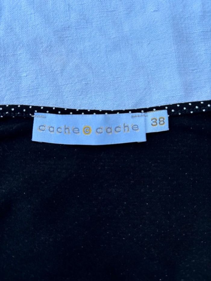 Robe noire à pois blancs Cache Cache – Taille 38 – Très bon état - photo numéro 7