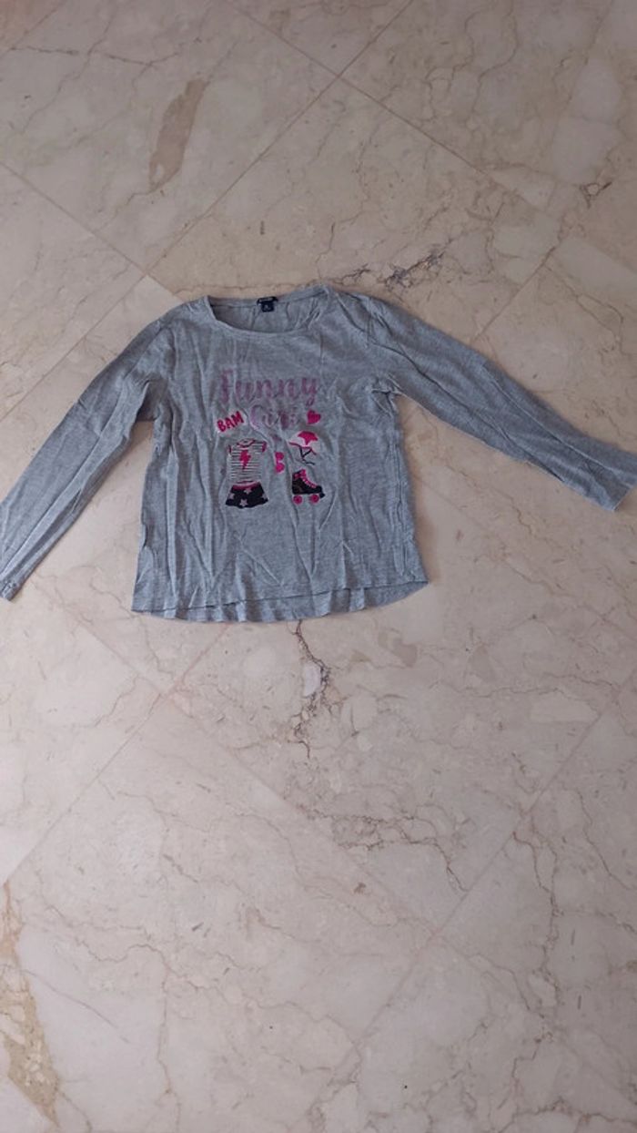 #manu_7896fille8ans t shirt manches longues