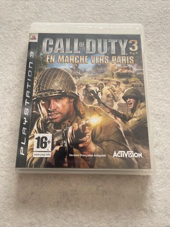 (Boîte et Notice) Call Of Duty 3 En Marche Vers Paris Playstation 3 FR