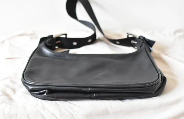 Sac Vintage Baguette Longchamp Noir Effet Ceinture - Comme Neuf - photo numéro 11