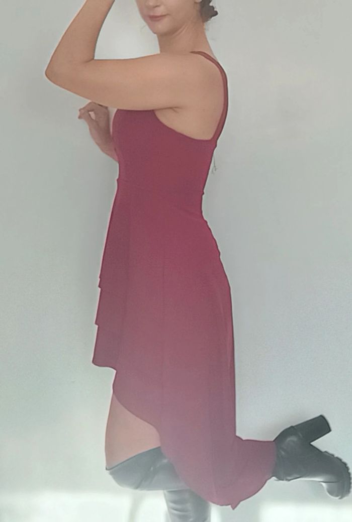 Robe cocktail décolletée asymétrique TU - photo numéro 4