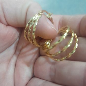 Boucles d'oreilles plaqué 