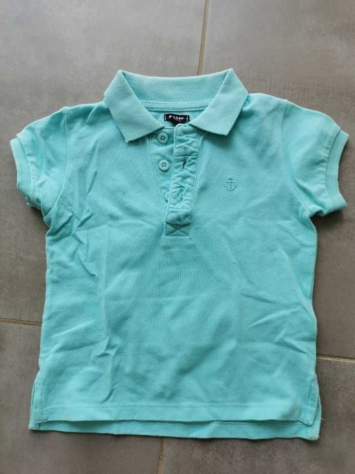 Polo turquoise Kiabi
