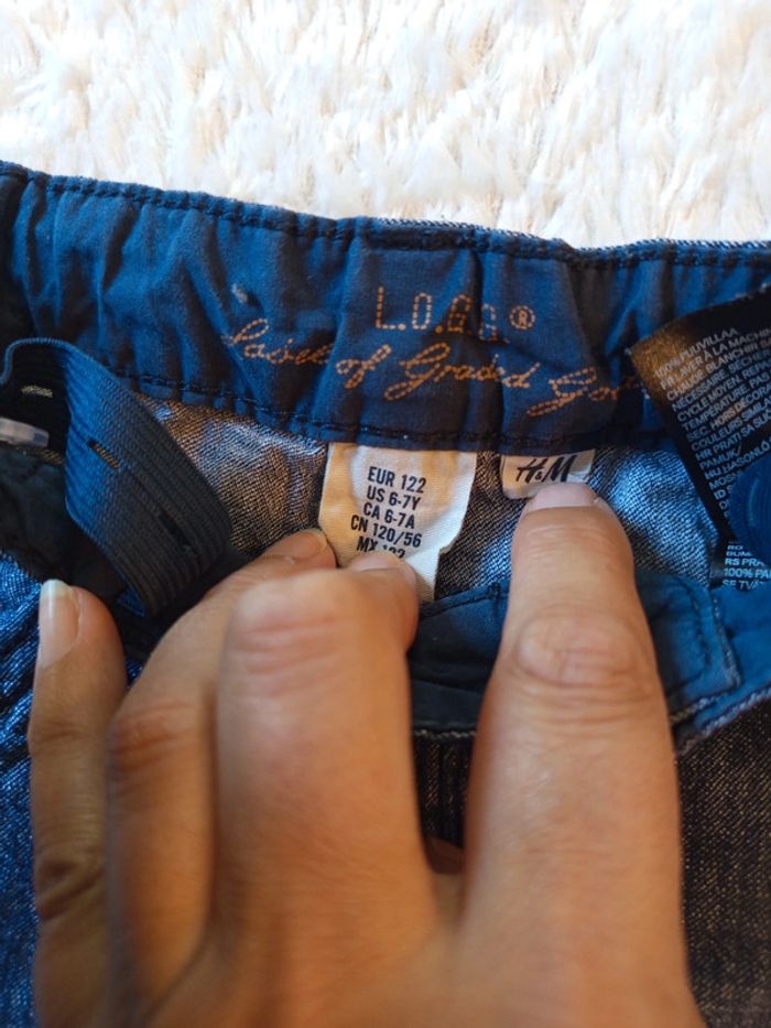 Lot de 2 bermudas en jeans LOGG de H&M en 6-7 ans - photo numéro 5