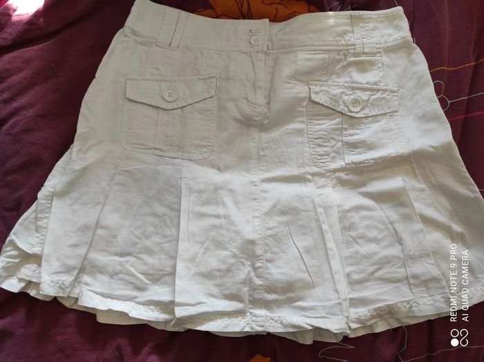 jupe en lin esprit t44 tbe