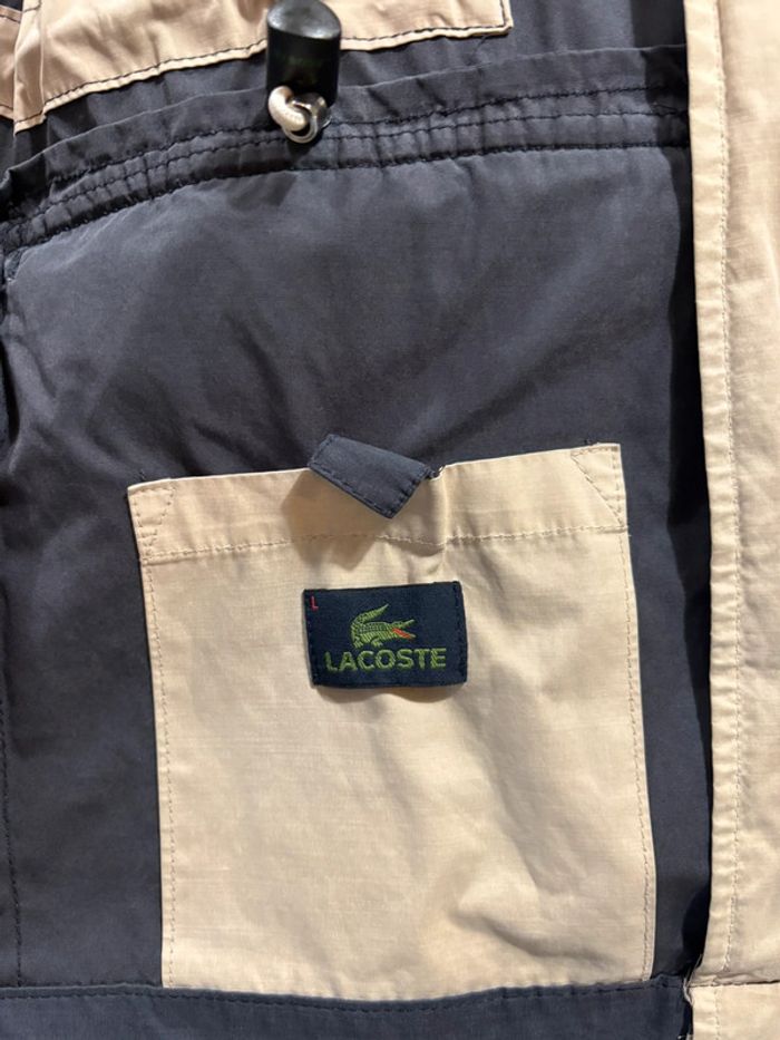 Veste style Coupe Vent Vintage Lacoste Taille L bleu marine - photo numéro 5