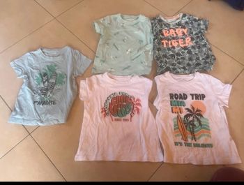 5 t-shirt taille 4 ans