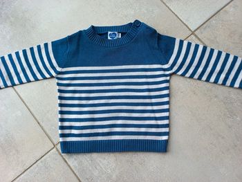 Pull rayé Mots d'enfants 18 mois