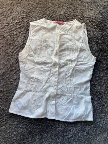 Chemisier Blanc Sans Manches – Scenic – Taille 38