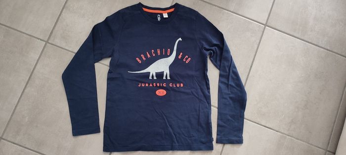 T-shirt bleu dino 10A