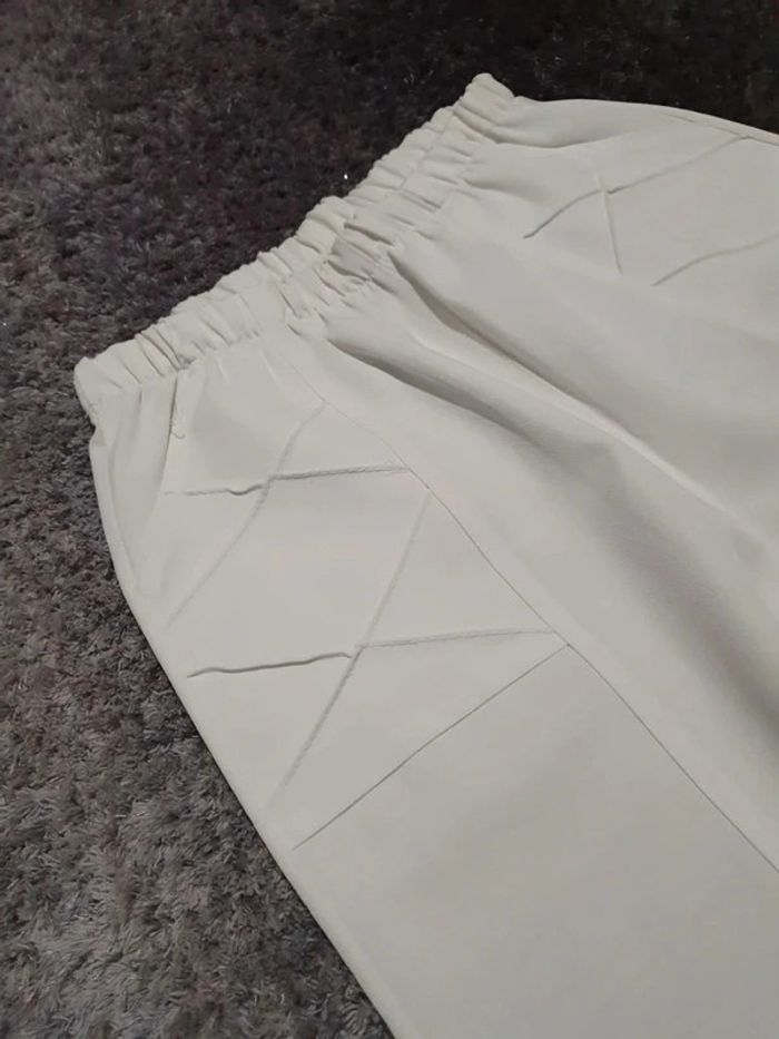 Pantalon court vintage taille élastique - photo numéro 2