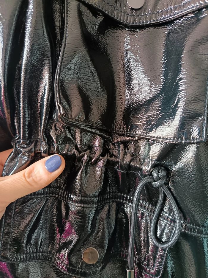 Veste noire pression chic taille M - photo numéro 4