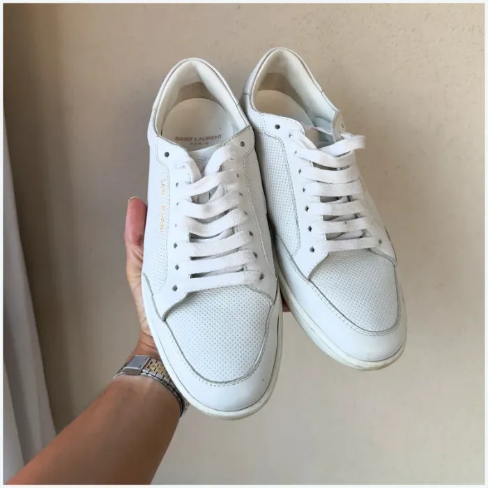 Baskets Saint Laurent blanches 38 TBE - photo numéro 4